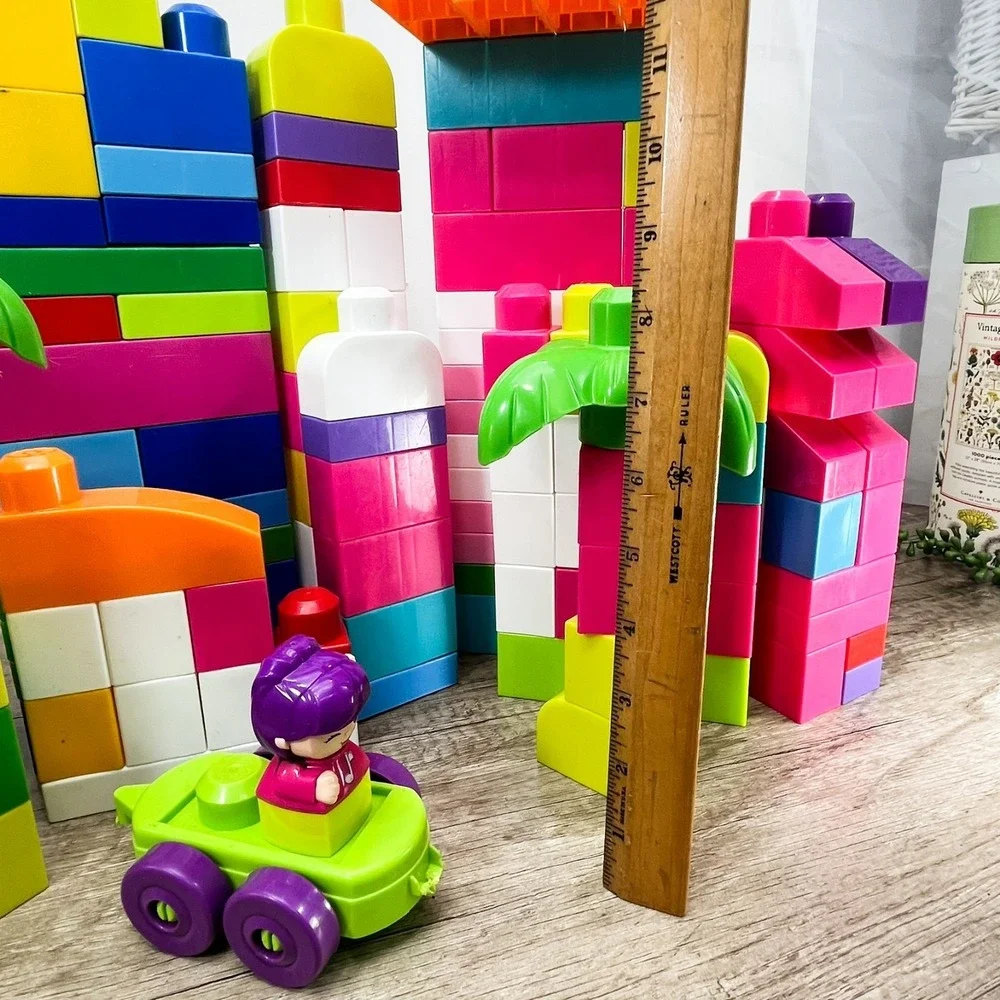 Mega‎ Blocks Big Building Blocks Bricks Lot Of Over 100 Pieces Multi Colors